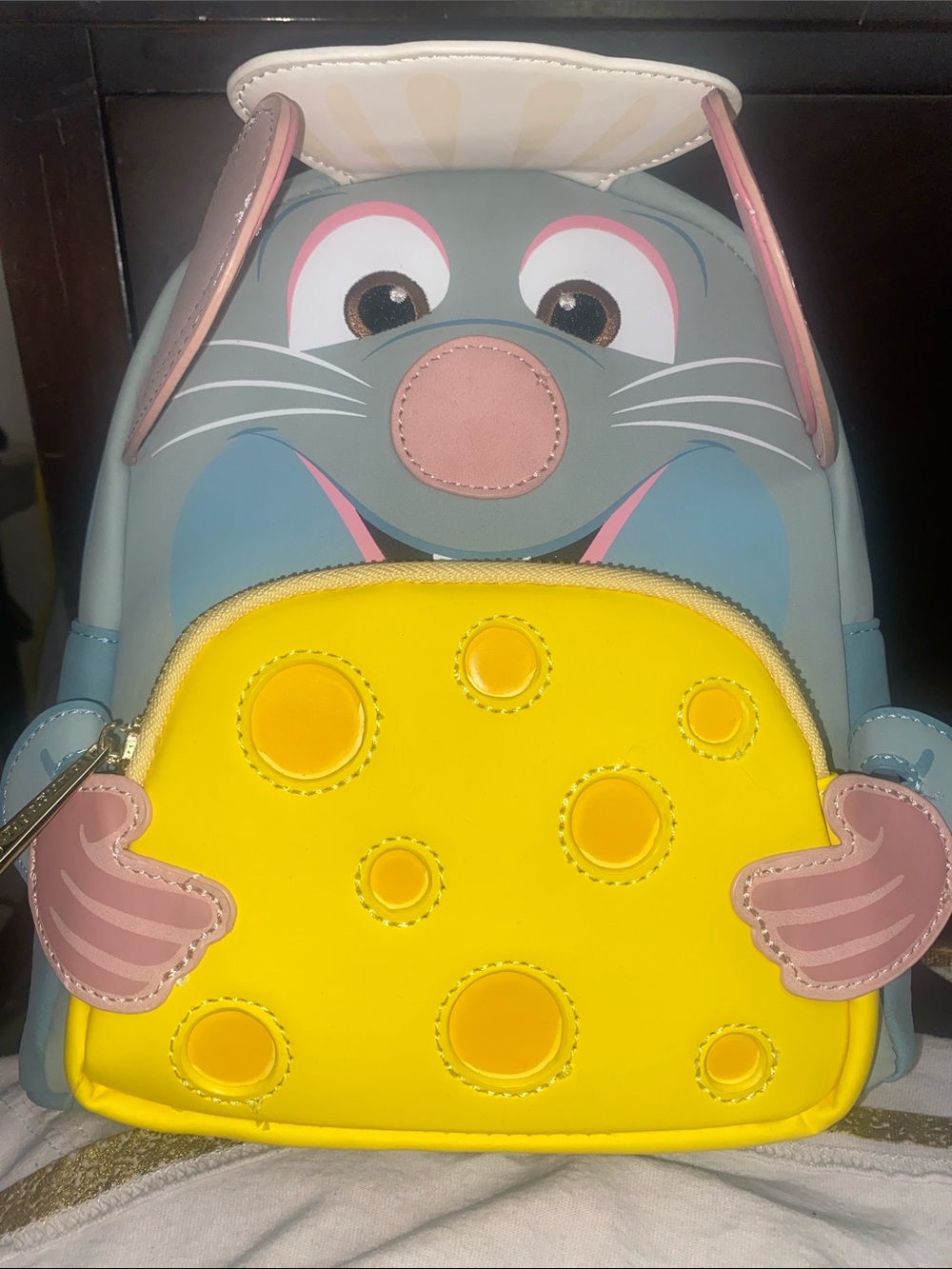 Disney Ratatouille Little Chef Remy Cheese Loungefly Backpack NWT Authentic